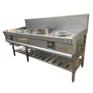 COCINA MURAL A GAS CON QUEMADORES WOKS