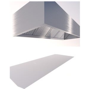 CAMPANA MURAL INDUSTRIAL DE ACERO INOXIDABLE