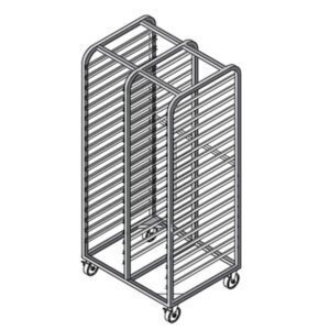 COCHE PARA TRANSPORTAR BANDEJAS DE AUTOSERVICIO