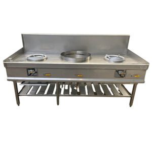 COCINA MURAL A GAS CON QUEMADORES WOKS