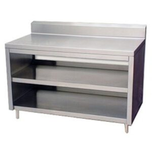 GABINETE ABIERTO EN ACERO INOXIDABLE