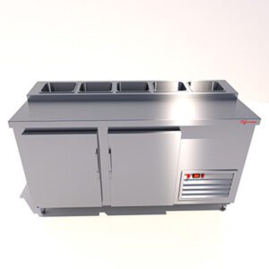 MESA ENSALADERA REFRIGERADA DE 2 PUERTAS